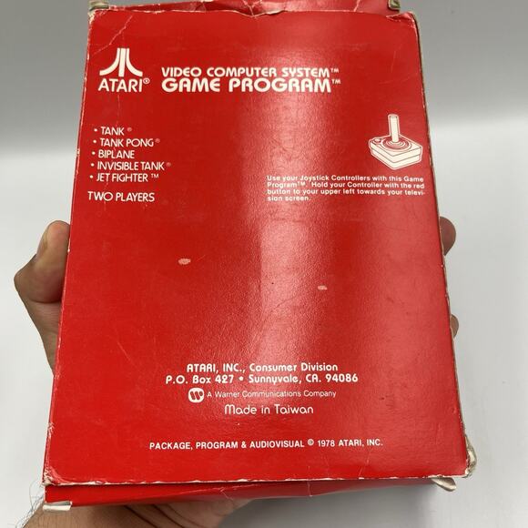 Combat (Atari 2600, 1977) Game And Box Only - Picture 2 of 6